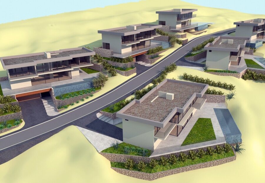 Three dimensional view of the estate